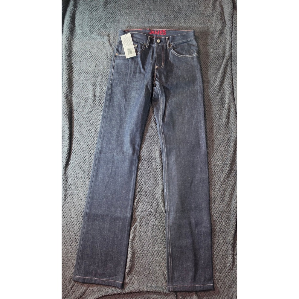 Kimes Ranch James Mens Raw Denim Dark Wash Straight Leg Western Jeans 28x34 NWT